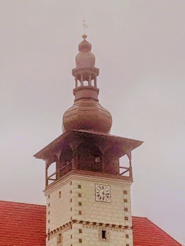 Zámecká věž - falcovaná měď